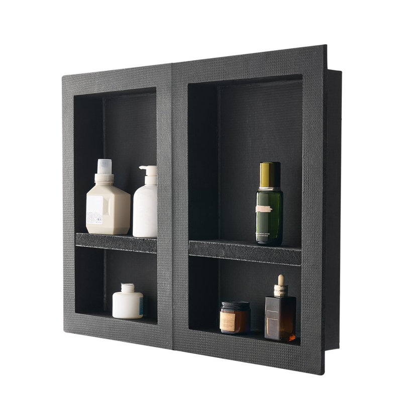 Recessed Bathroom Shelves, 61cm H x 81.3cm W x 61cm D