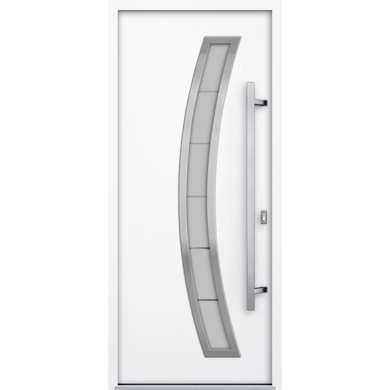 Deux portes d'entrée à l'avant, Blanc, S'ouvre à gauche vers l'intérieur