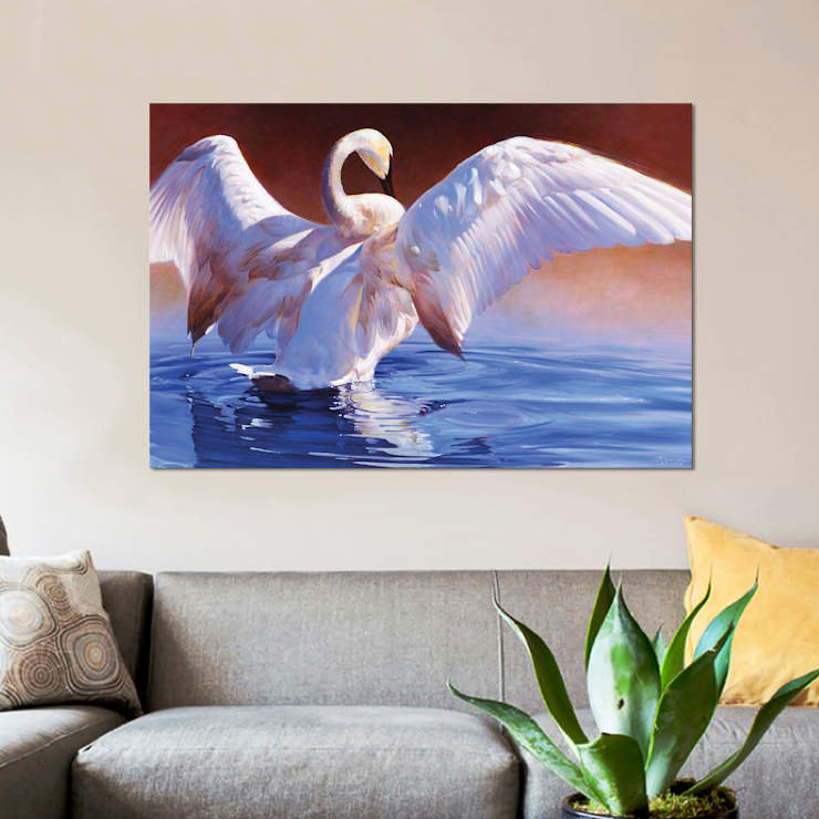 « boudoir », impression sur toile, H 18 po x l 26 po x P 1,5 po, Toile tendue, Pas de tapis