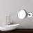 Jerdon 8.5" Wall Mount Magnified Makeup Mirror