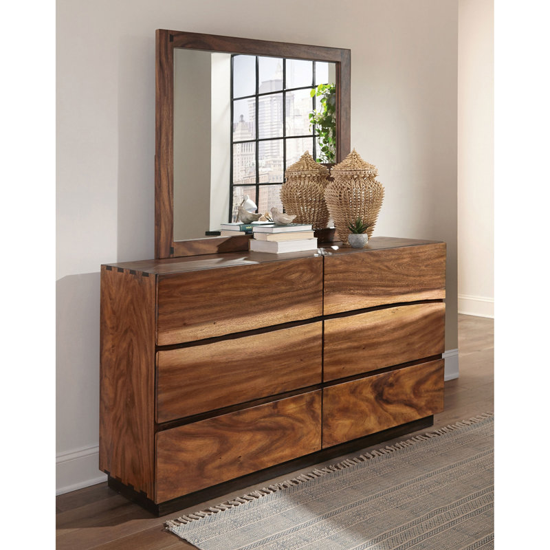 Commode 6 tiroirs avec miroir