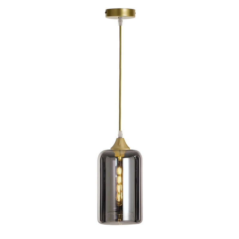 Aevyn 1 - Light Cylinder Pendant, Gold, Silver