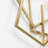 Gold Iron Metal Abstract Shapes  47.4-Inch Wide Wall Decor-1650237340-1650237312