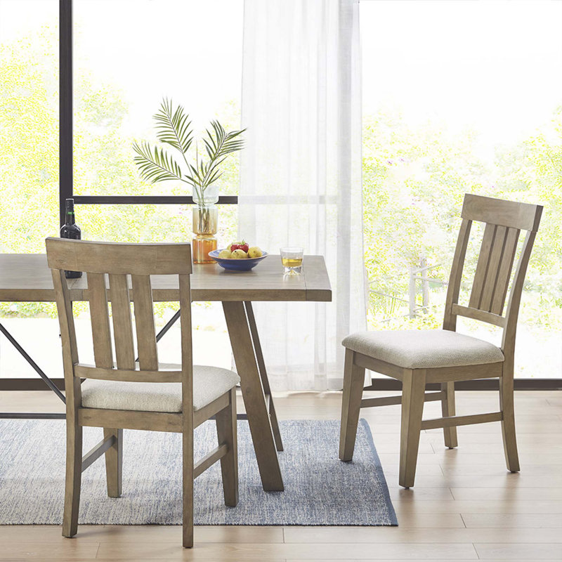 Chaise sans accoudoirs de salle à manger, Naturel