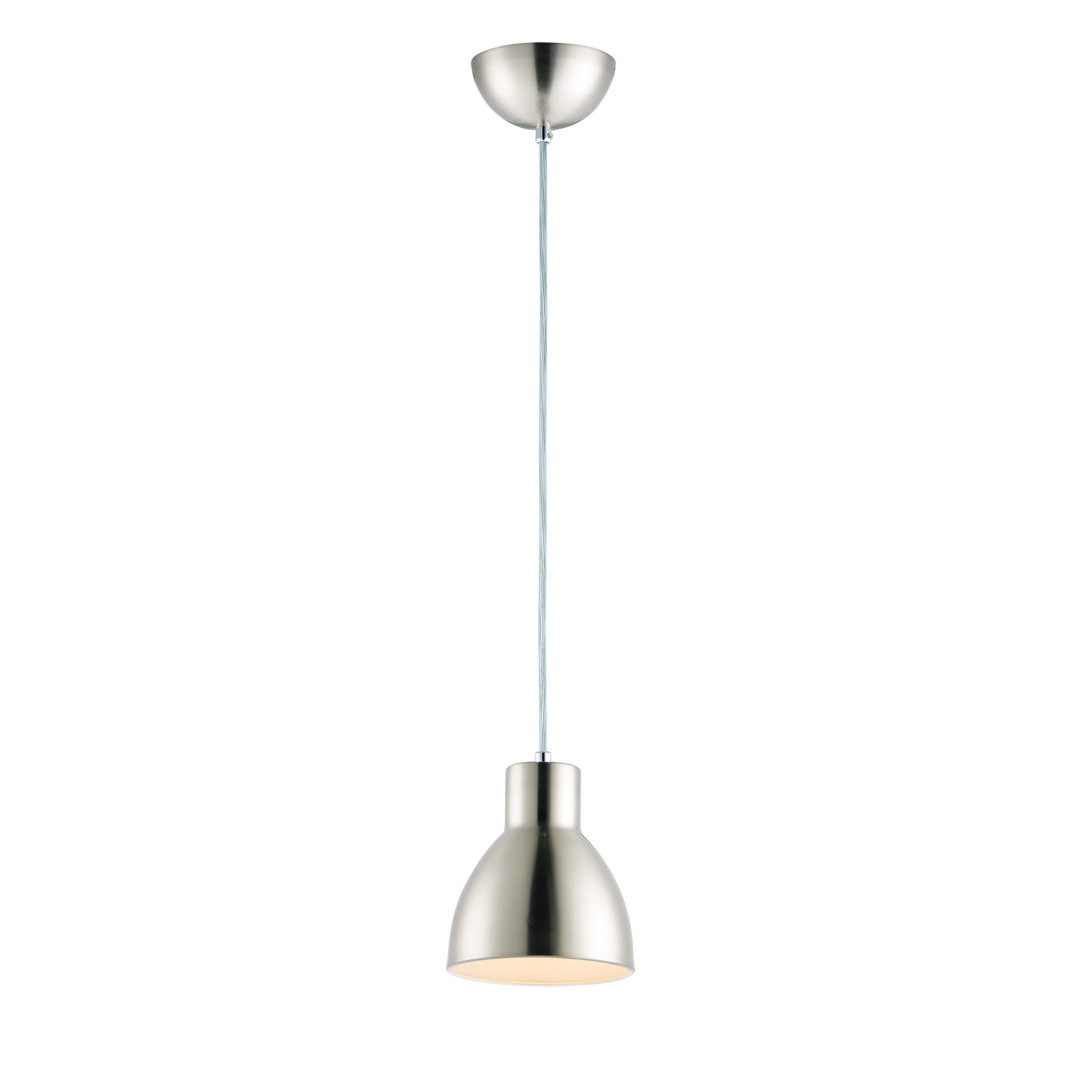 1 - Light Satin Nickel Single Pendant