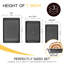 Plaque à biscuits pour cuisson antiadhésive - Ensemble de 3 plaques à pâtisserie pour cuisson au four, demi-quart / gelée pour four à motif de losanges, 57% plus épais en acier au carbone-129846340