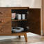 Buffet Mid-Century avec portes et 3 tiroirs, 3 portes, 2 portes, 47,3 po