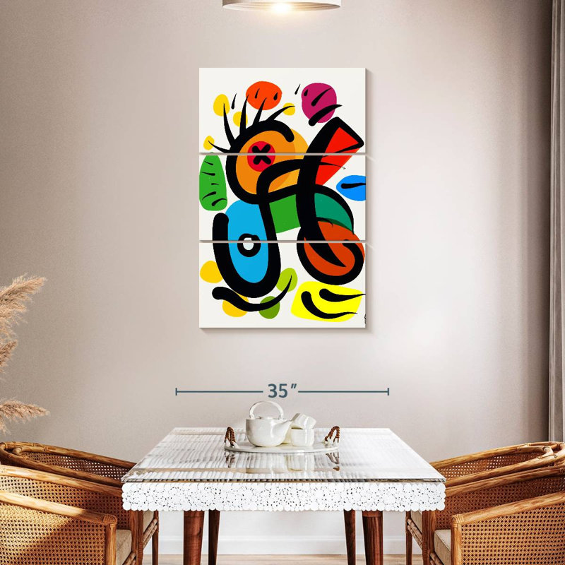 Avery Organic Abstract Shapes, 45" H x 28" W