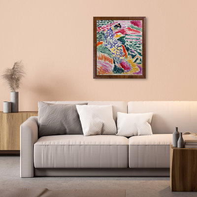 «Woman Beside the Water» par Henri Matisse - peinture sur toile à cadre flottant