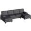 Canapé modulaire rembourré 3 pièces 3 pièces-1913552164