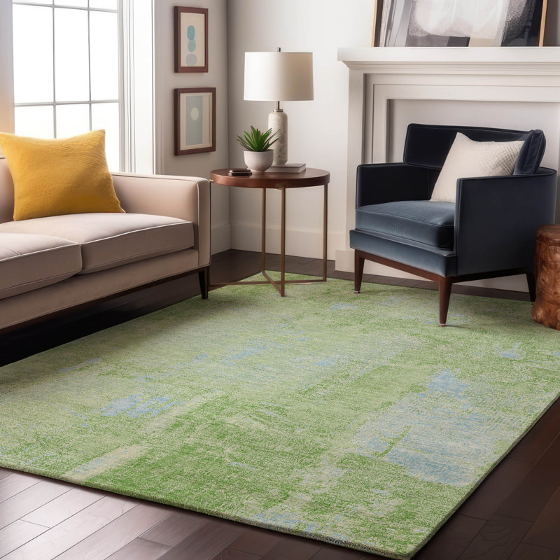 Premium Machine Washable Natoma AMF989 Abstract Rug, Rectangle 9' x 12'