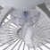 Jiren Dimmable Flush Mount LED Ceiling Fan with Remote Control