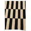 Tapis noir et blanc Ousley