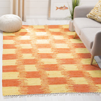Opie Hand Woven Cotton Ikat Rug