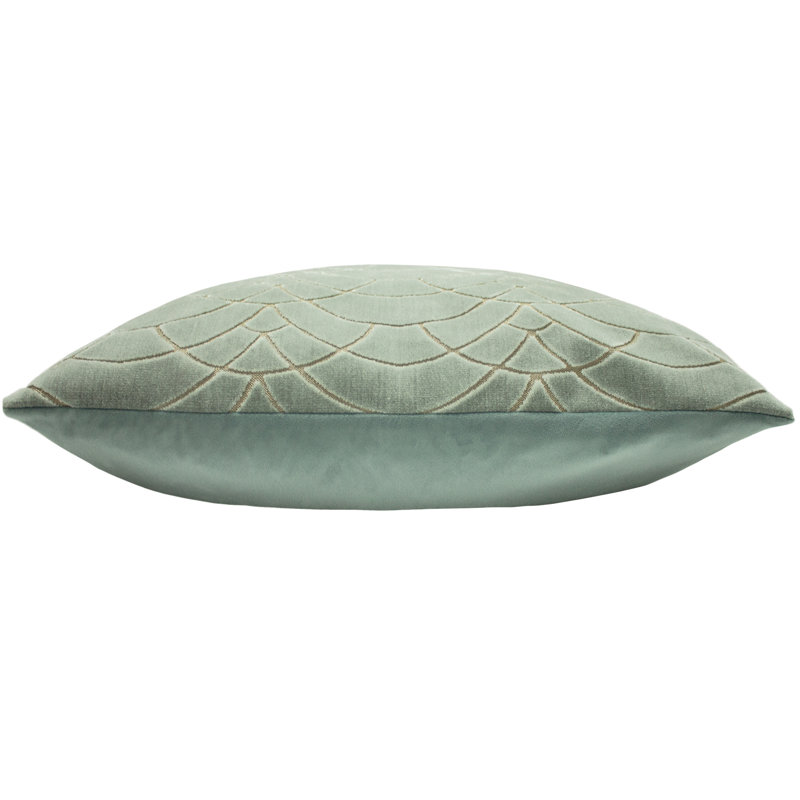 Geometric Square Cushion, Eucalyptus