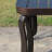 Taeson Outdoor Metal Chaise Lounge with Table