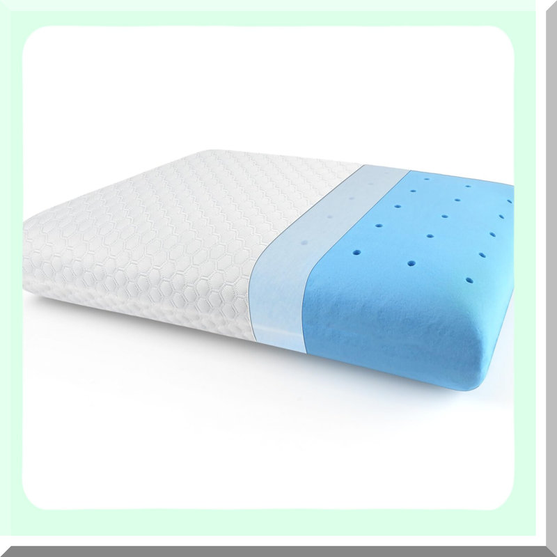 SleepEase Memory Foam Pillow - Washable Cover, CertiPUR-US Certified, Ideal for Back and Side Sleepers, Top Choice for a Restful Night's Sleep
