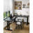 Black Solid Wood L-Shaped Desk-1788611224