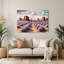 «Southwestern Plants Desert Lavender», art mural gris en métal 161-551804999