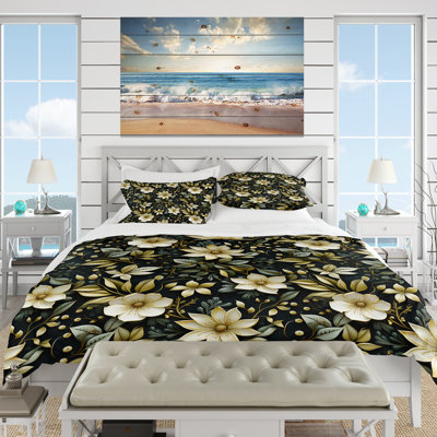 Stormy Botanicas Moody Patterns - Botanical Duvet Cover Set - Microfiber Polyester