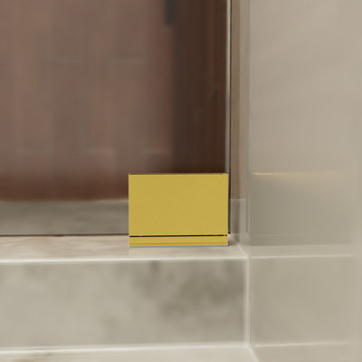  Charnière de porte de douche en verre satiné Prestige Series Prestige Chrome