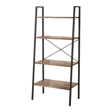 Caphaus 4 Tier Free Standing Shelf , 24 Inch Width Bookshelf