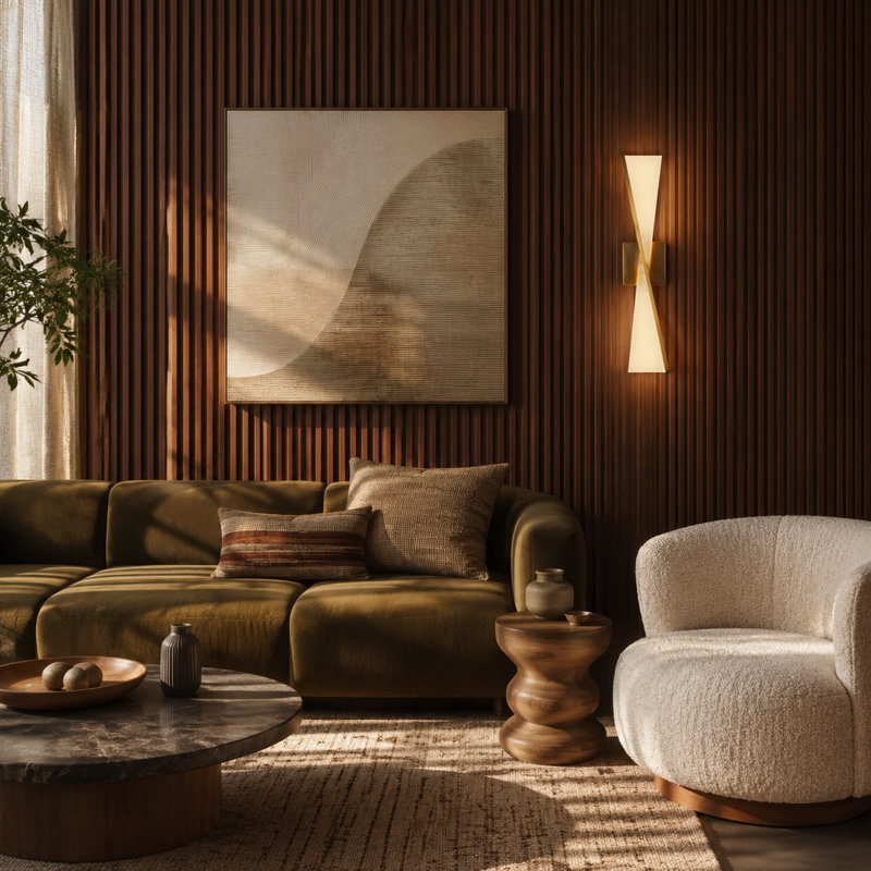 Modern Luxury Large LED Wall Sconce With Acrylic Panel
