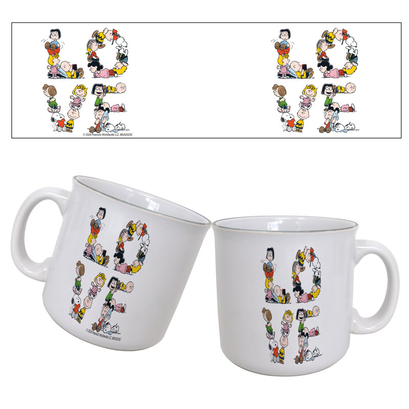 Peanuts - Love-Characters 20oz. Camper Mug