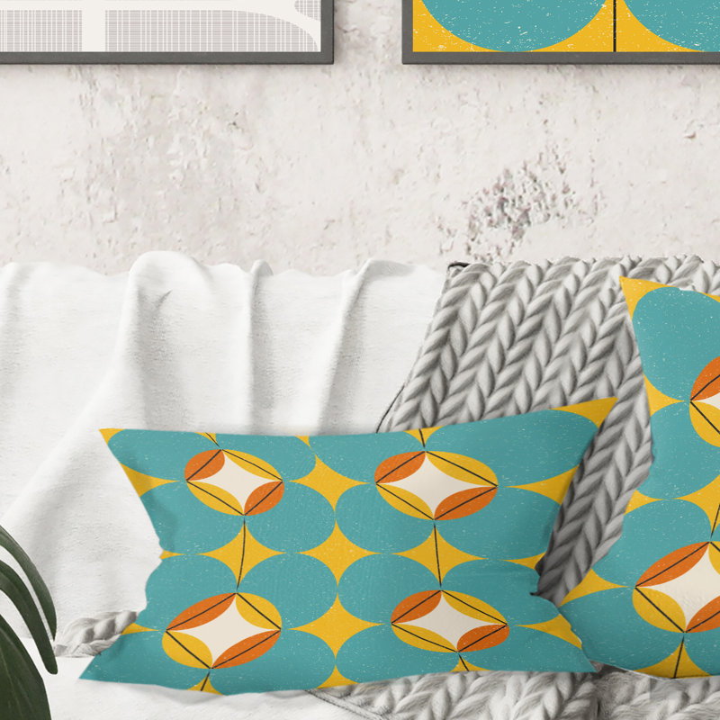 Coussin Diamond Mid-Century Modern