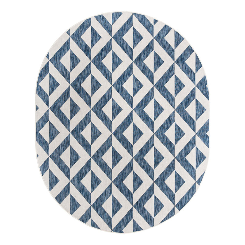 Jill Zarin Napa Indoor/Outdoor Rug, Oval 7'10" x 10'