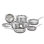 Ensemble de casseroles et de poêles en acier inoxydable 12 pièces Cuisinart Pro (mcp-12ncc)
