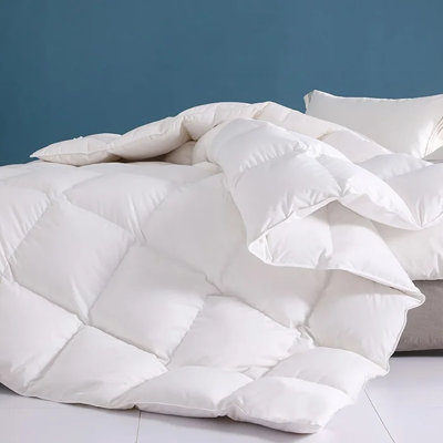 Couette/garniture de couette en mélange de plumes et duvet toutes saisons, pouvoir gonflant 750, pour une personne