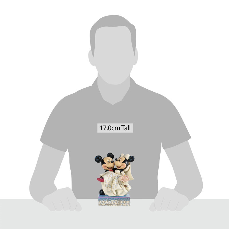 Figurine de mariage Disney Traditions Mickey 'et Minnie H 6,6 po