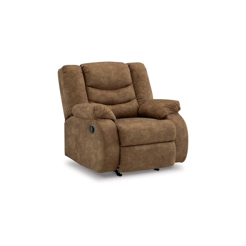Fauteuil inclinable Santro, Similicuir brun