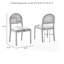 Kennedy 2-piece Dining Chair Set
