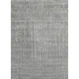 Handmade Abstract and Damask Area Rug