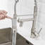 Commercial LED Kitchen Faucet With Pull Down Sprayer, Single Handle Single Lever Kitchen Sink Faucet
