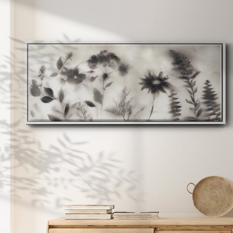 Misty Wildflower Morning - toile encadrée, H 8 po x l 20 po
