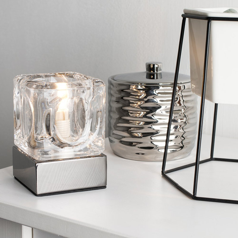 Eshleman Standard Table Lamp, Black Chrome, 6000K