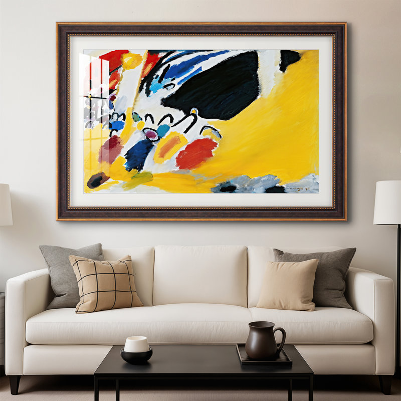 Impression III (Concert), 1911 - Wassily Kandinsky - Estampe encadrée sur mesure, 28x40 INNER SIZE, Framed Print with Mat