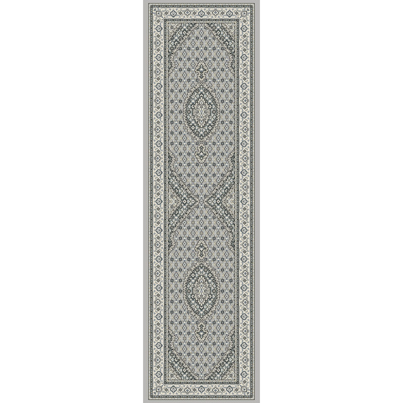 Tapis oriental gris clair / crème Attell, Tapis de couloir 2 pi 2 po x 11 pi