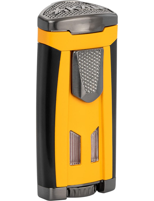 Xikar HP3 Inline Triple Flame Cigar Lighter, Yellow