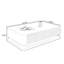 Table basse rectangulaire en bois manufacturé blanc
