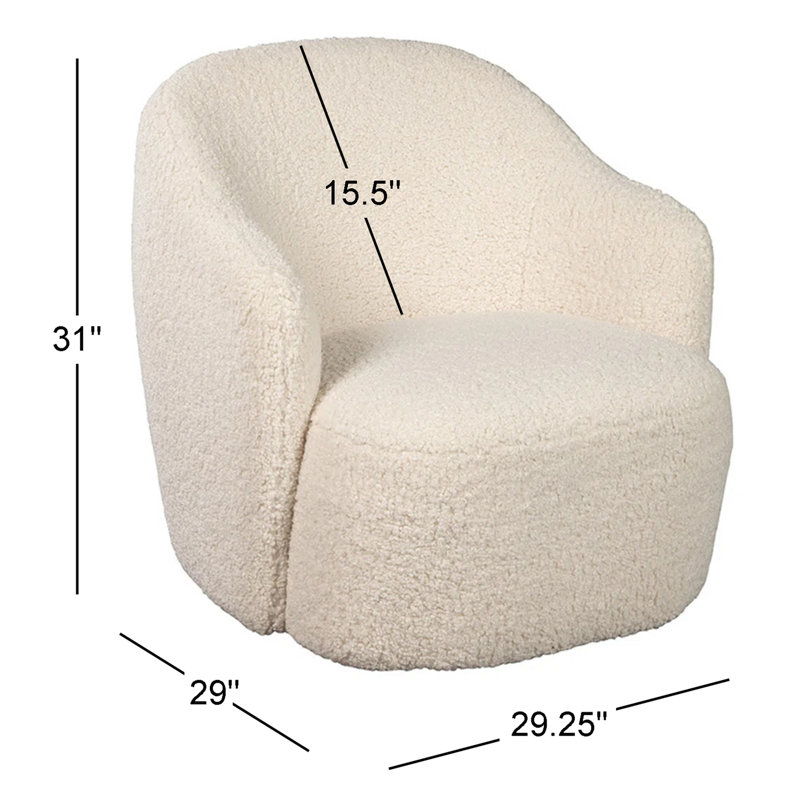 Downy Swivel Barrel Chair