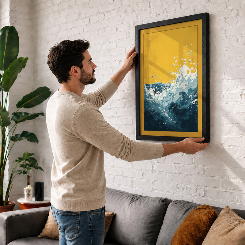 Wave In Motion Modern - Print, Unframed, A3 - 42.0 x 29.7 cm