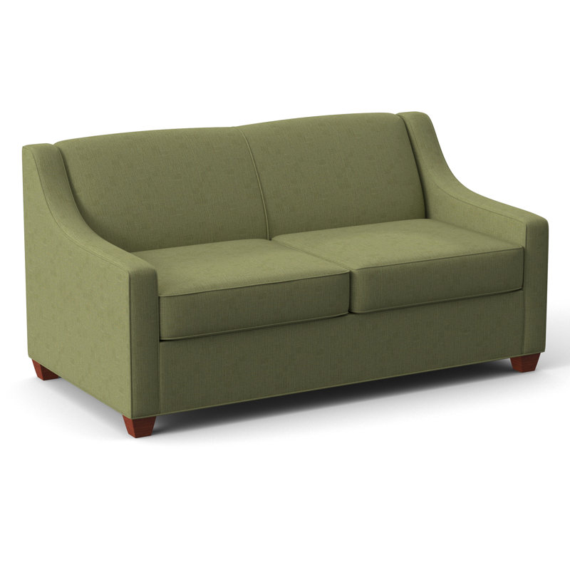 Phillips 68" Square Arm Loveseat with Reversible Cushions, Kanji Putty, BM Cherry