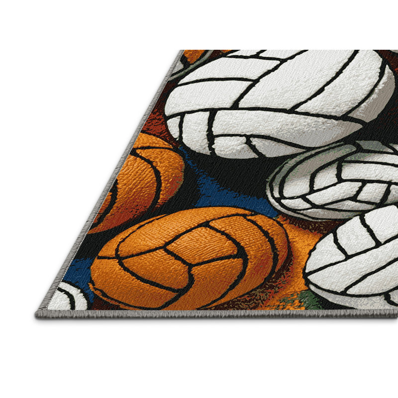  Tapis lavable de sport de volleyball, Rectangle 4pi x 6 pi