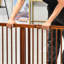 Free Standing Pet Gate With Door-1569639105