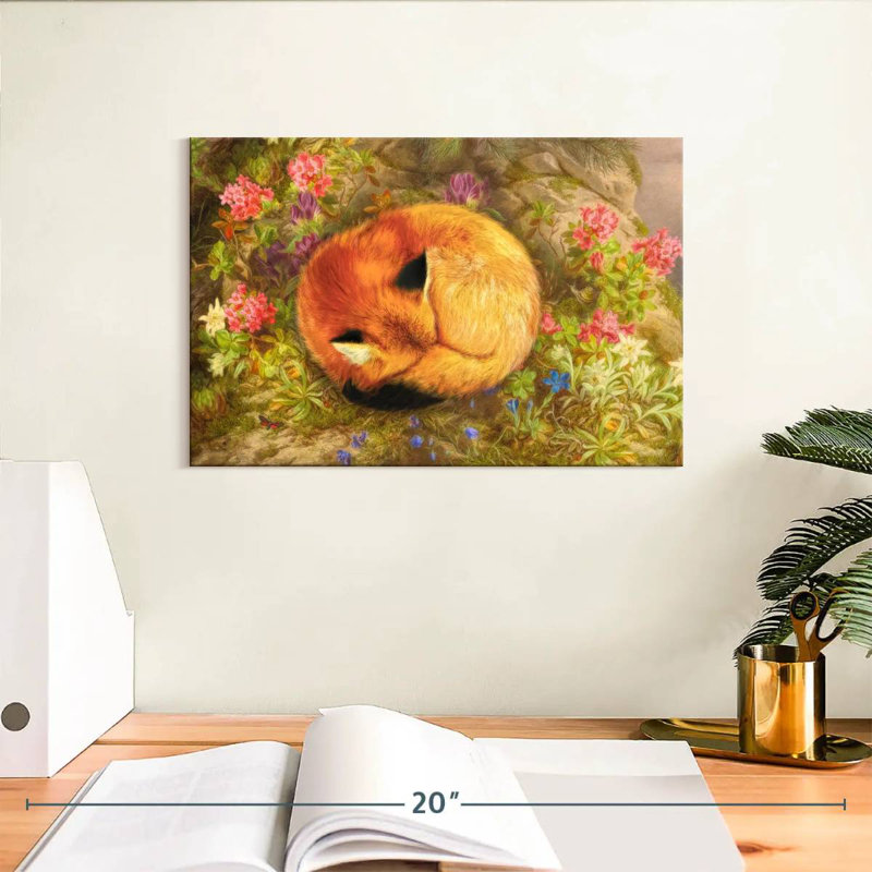 The Cozy Fox, 8" H x 12" W