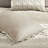 3 Piece King/ King Duvet Cover - Chenille Cotton, Updated Print, Solid Taupe, Machine Washable Cotton With Taupe Reverse, Button Closure, Inside Corner Ties,-116011899-116011900